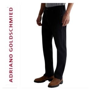 AG ADRIANO GOLDSCHMIED THE GRADUATE TAILORED LEG PANTS Men Size 34 x 33.5 Black